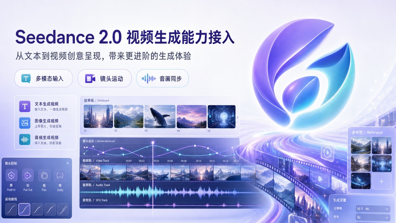 Doubao Seedance 2.0 视频生成能力接入